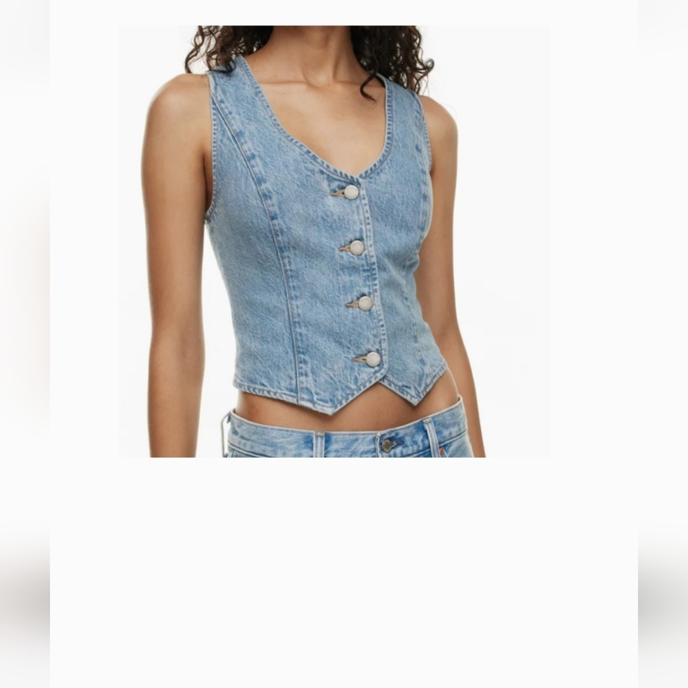 Aritzia x Denim Forum vest